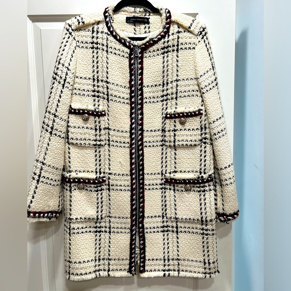 Zara tweed coat